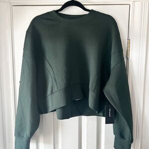 Forest Green Women's Cropped Sweatshirt